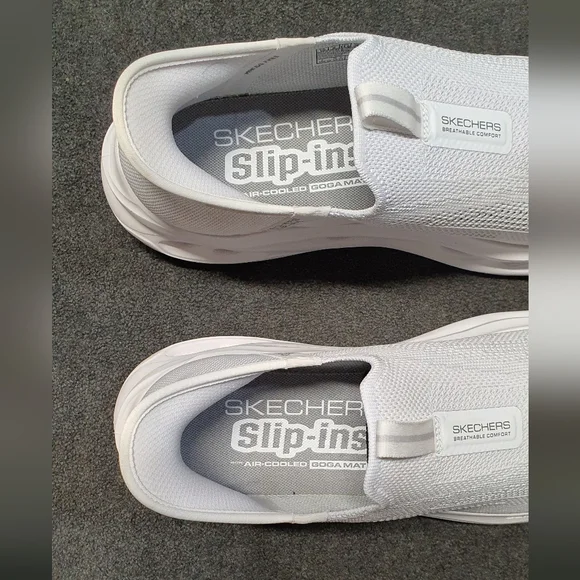 Skechers Hands Free Slip-ins: Max Cushioning Elite 2.0 - White Size Men 10 - Picture 6 of 8